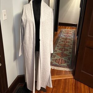 Elegant Cream Long Duster